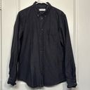 Everlane Women's  Washed Black Oxford Casual Button Down Shirt Size Large EUC Photo 1