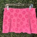 American Eagle  Pink Floral Terry Skort Sz Medium Photo 0