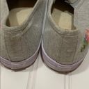 American Eagle AE gray floral slip on sneakers Photo 3