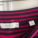 A.L.C. Dark Cherry & Navy Blue Stripe Delmar Skirt Photo 2