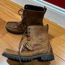 Ralph Lauren Lauren  Tan Suede Leather Zera Boots size 8 Photo 0