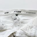 J.Crew  Petite 9" toothpick jean in white wash Size 27P NWT Photo 6