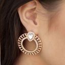 Ettika  Glitter and Shine 18K Gold Plated Circle Earrings Photo 0