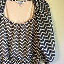 Speechless  medium chevron navy dress Photo 3