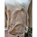 Daisy Fuentes  Women's Beige Cotton Double Breasted Long Sleeve Jacket Blazer 2X Photo 3