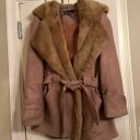 For Love & Lemons  Faux Fur Camel Wool Blend Ella Coat Photo 0