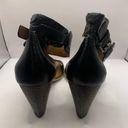 Miz Mooz  Verona Collection Open-Toe Black Leather Chunky Heel Sandals Sz 40 US 9 Photo 3