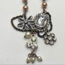 American Eagle  AEO Pearl Rhinestone Pendant Necklace Photo 4