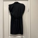 Emma & Michele  stunning lightweight black denim faux wrap dress Photo 4