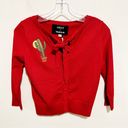 Modcloth  Collectif x MC NWT Cactus Bow Cropped Cardigan Sweater Photo 0