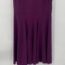 Rebecca Taylor  Dress Fit & Flare Sleeveless Suiting Circle Purple Womens size 8 Photo 3