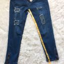 Pretty Little Thing  Khloe Extreme rip Women’s Skinny Jeans in Medium wash size 10 Photo 7