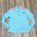 Vineyard Vines teal and pink zip up pull over sz small. Photo 3