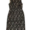 Calvin Klein  Women Size 4 Lace Party Dress Black White Sleeveless | 19-771 Photo 4