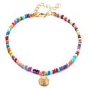 1pc Boho Gold Shell Beaded Anklet Beach Adjustable Bracelet Women Jewellery HP Photo 0