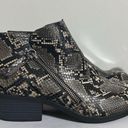 Arizona Jeans Snakeskin printed low heel zip up ankle boots 8 Photo 0