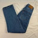 Levi's Levi Jeans Women Ribcage Straight Ankle Size 26 Medium Wash Button Fly Stretch Photo 1