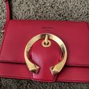 Jimmy Choo Red Leather Madeline Shoulder Bag Purse Crossbody Photo 7