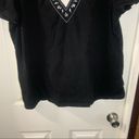 White Stag  Black V Neck Short Sleeve Top size 2X Photo 5