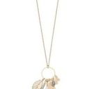 Mudd 🆕 ® Leaf Charm Tassel Pendant Necklace Photo 0