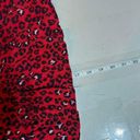 Lovers + Friends  Women's Sahara Cheetah Lined Lena Mini Skirt Red Black Size XS Photo 7