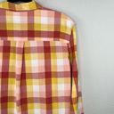 Caslon Colorful Plaid Long Sleeve Cotton Becca Tunic Top Rust Oversized Large NWOT Photo 15