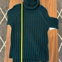 Sanctuary  Rib Turtleneck Tunic Sweater in Green Soze XXS Photo 4