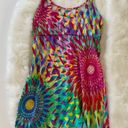 Luli Fama  Rainbow Tie Dye Mini Dress Photo 2