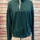 PINK - Victoria's Secret Victoria Secret PINK Green Oversized Zip Sweater, Size Medium Photo 0