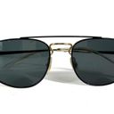 Ray-Ban RB3668 Rectangle Aviator Metal Frame Unisex Gold Black Sunglasses OS Photo 0