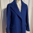 J.G. Hook Vintage Wool Overcoat Colorful Bright Unisex Button Closure Business Coat Blue Size L Photo 1