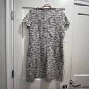 Loft Blue/Gray and White Tweed Work Shift Dress Size 10P Photo 2