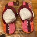 Coach NEW  Zak Flip Flop SIZE 7/8 COLOR: PINK/BURGUNDY Photo 0