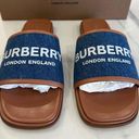 Burberry  Carolyn Denim Slide Sandals Photo 0