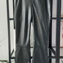 Tuckernuck  Ashford Black Faux Leather Kick Flare High Rise Pants Women’s Small Photo 0