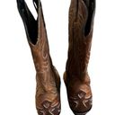 Laredo  Women's Brown Leather Western Cowboy Boots Pointed Toe Size 7 M Photo 5