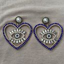 Heart Rhinestone Drop Earrings Multiple Photo 1