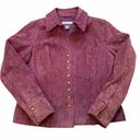 Coldwater Creek  Lavender Suede Jacket Photo 5