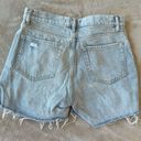 PacSun Distressed High Waisted Light Wash Jeans Shorts Photo 1