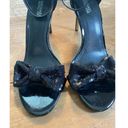 Michael Kors  High heel black Paris Sandals with Bow Size 7 Photo 4