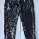 Commando Sequin Joggers NWT Large Dressy Pants Black Photo 2