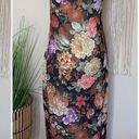 vintage yes clothing co • floral tapestry sleeveless lightweight cardigan Black Photo 0