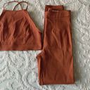 Urban Outfitters Women’s Small UO Orange Cream Polka Dot High Neck Crop Top Ponte Pants Set Photo 2