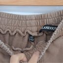 BLANK NYC  Terry 1/4 Zip Pullover Sweatshirt and Joggers Matching Set Tan XS Photo 12