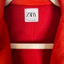 ZARA Red Overcoat Photo 2