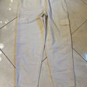 Theory Linen Cargo Pants Size M Cream White Photo 2