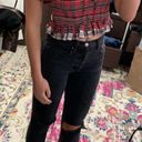 English Factory Plaid Ruffle Top Photo 1