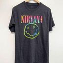 Nirvana  Tee Womens Size Extra Large Gray Crewneck Short Sleeve Photo 0