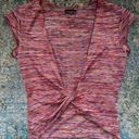 l*space Vintage 90s Y2K Vixen USA  dye twist knot top, size medium Photo 0