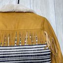 Nordstrom Chaser Leather Fringe Lined Jacket size S Small Photo 8